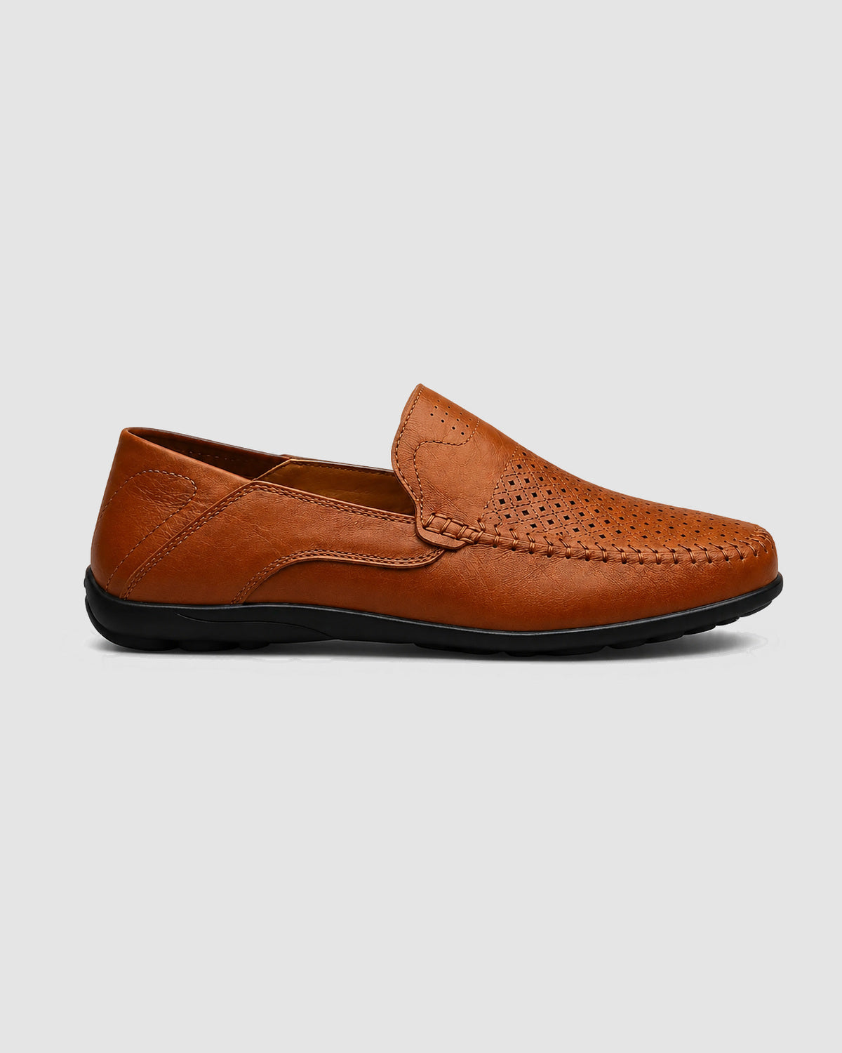 Herren Loafer Slip-On, atmungsaktiv – Braun, Bild 1