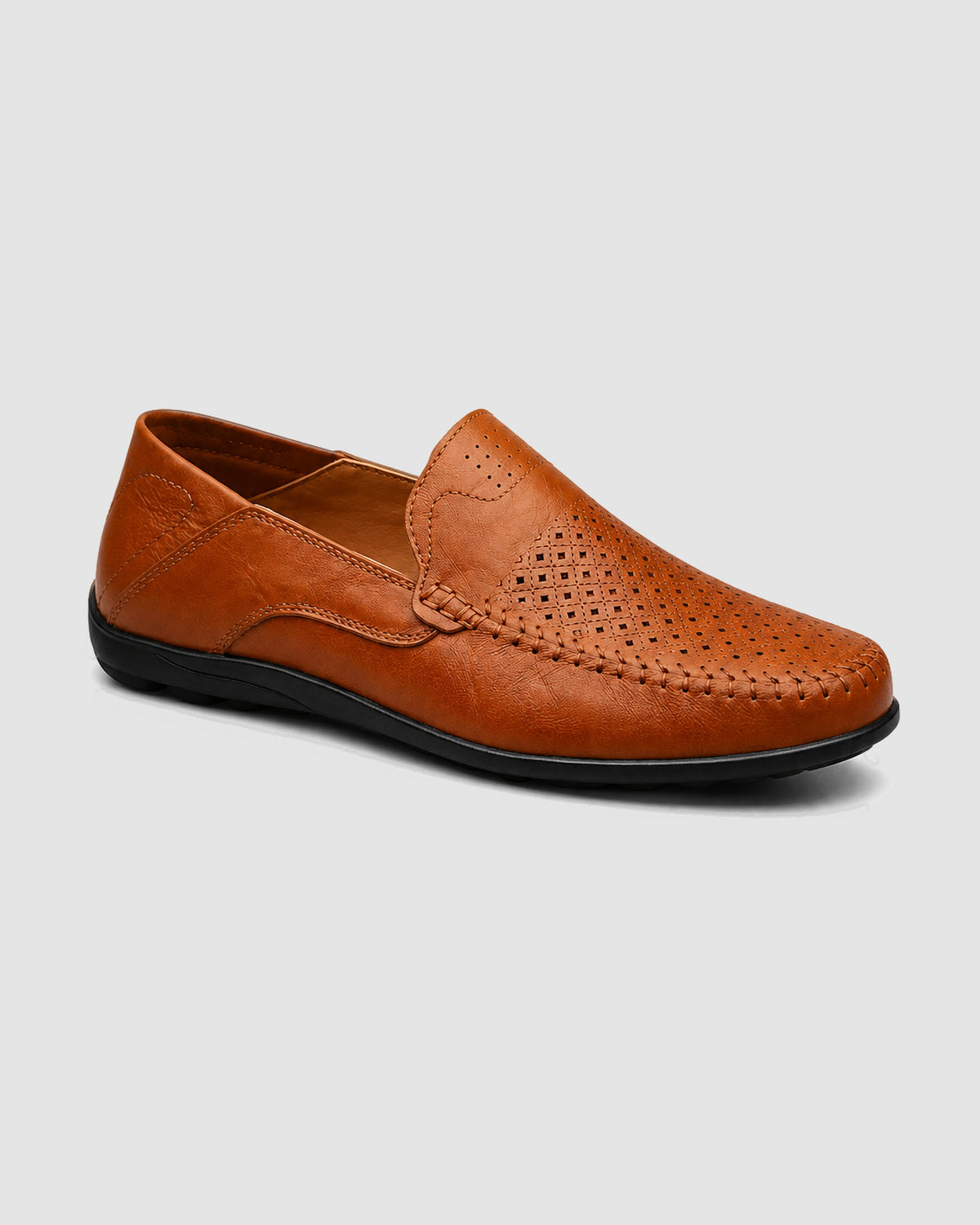 Herren Loafer Slip-On, atmungsaktiv – Braun, Bild 2