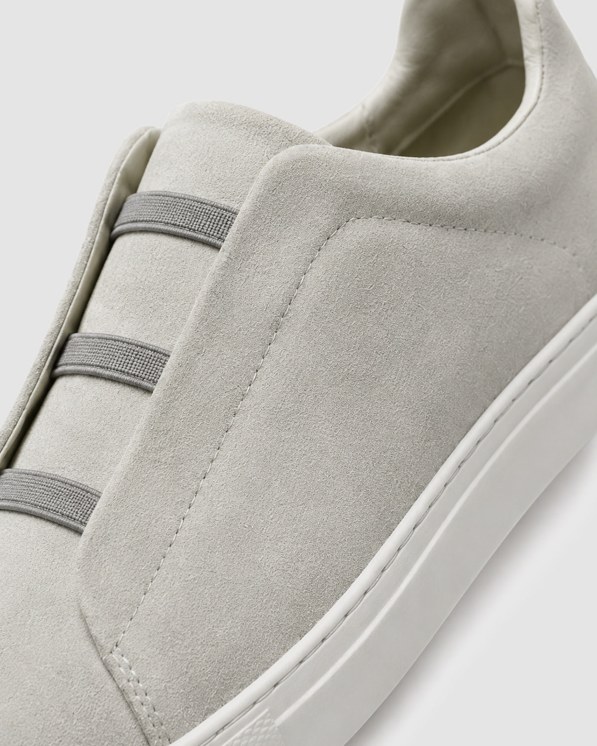 Herren Slip-On Sneaker mit Kontrastsohle – Grau, Bild 6