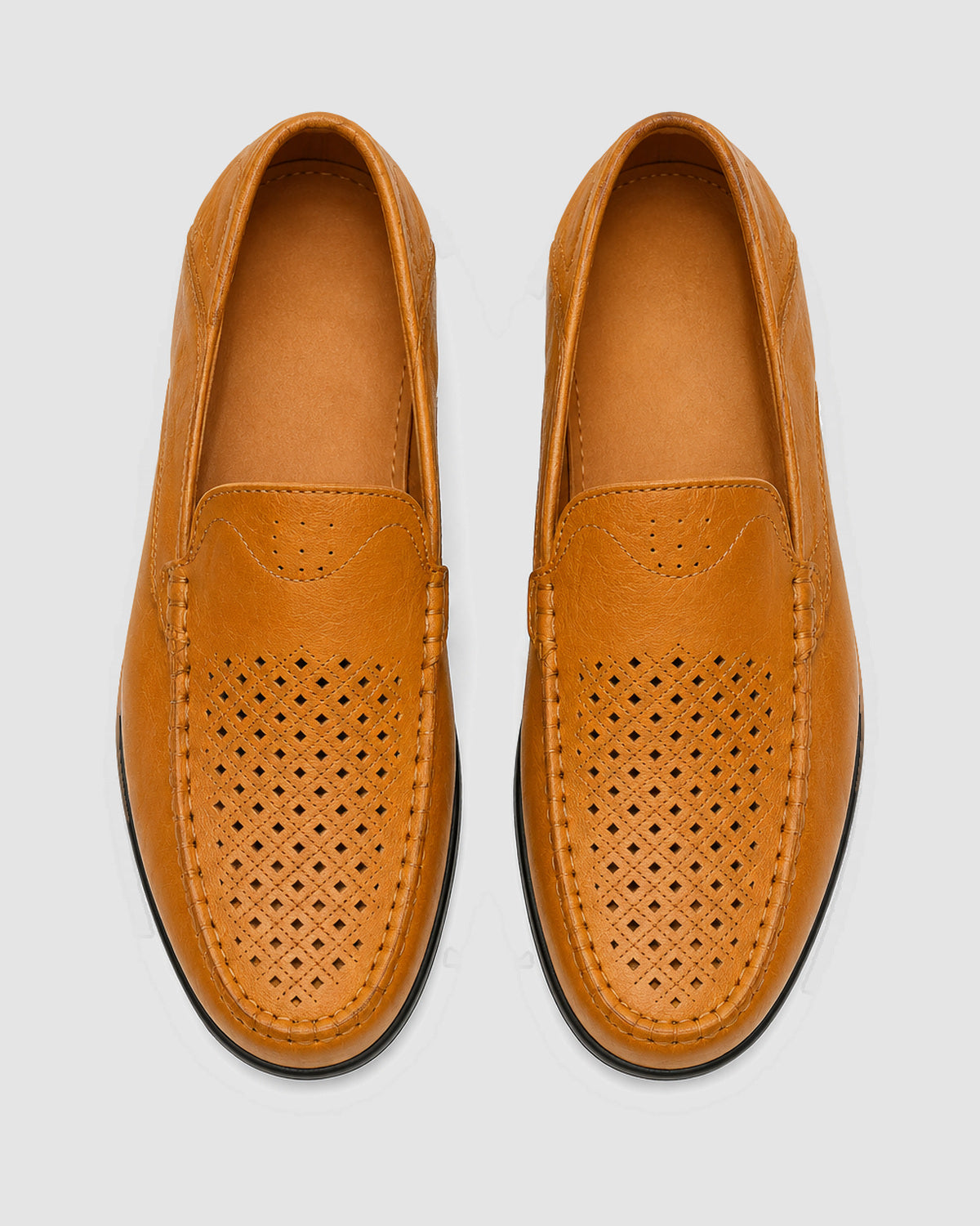 Herren Loafer in Lederoptik, Slip-On – Tan, Bild 3