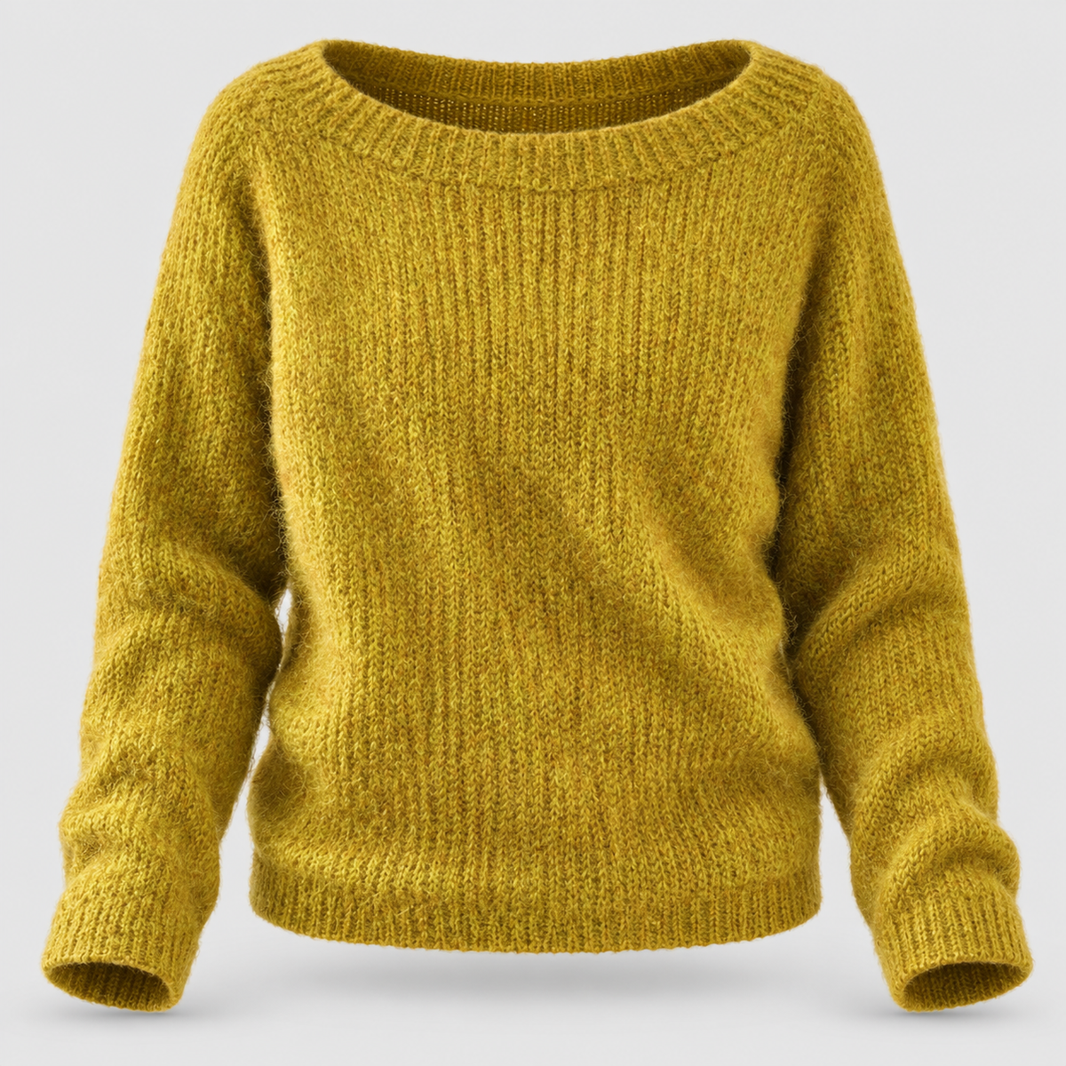 Women's Relaxed Fit Knit Sweater - Casual Pullover