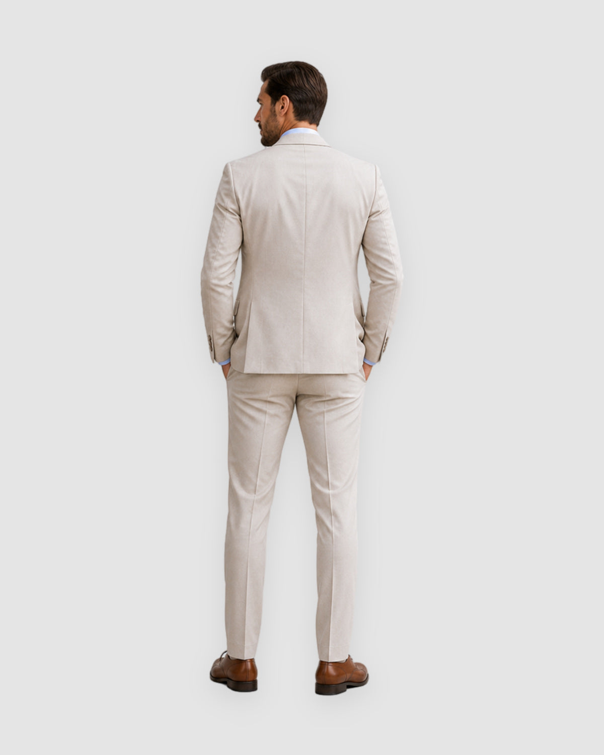 Herren Anzug Slim Fit, dreiteilig für Zeremonien, Bild 3