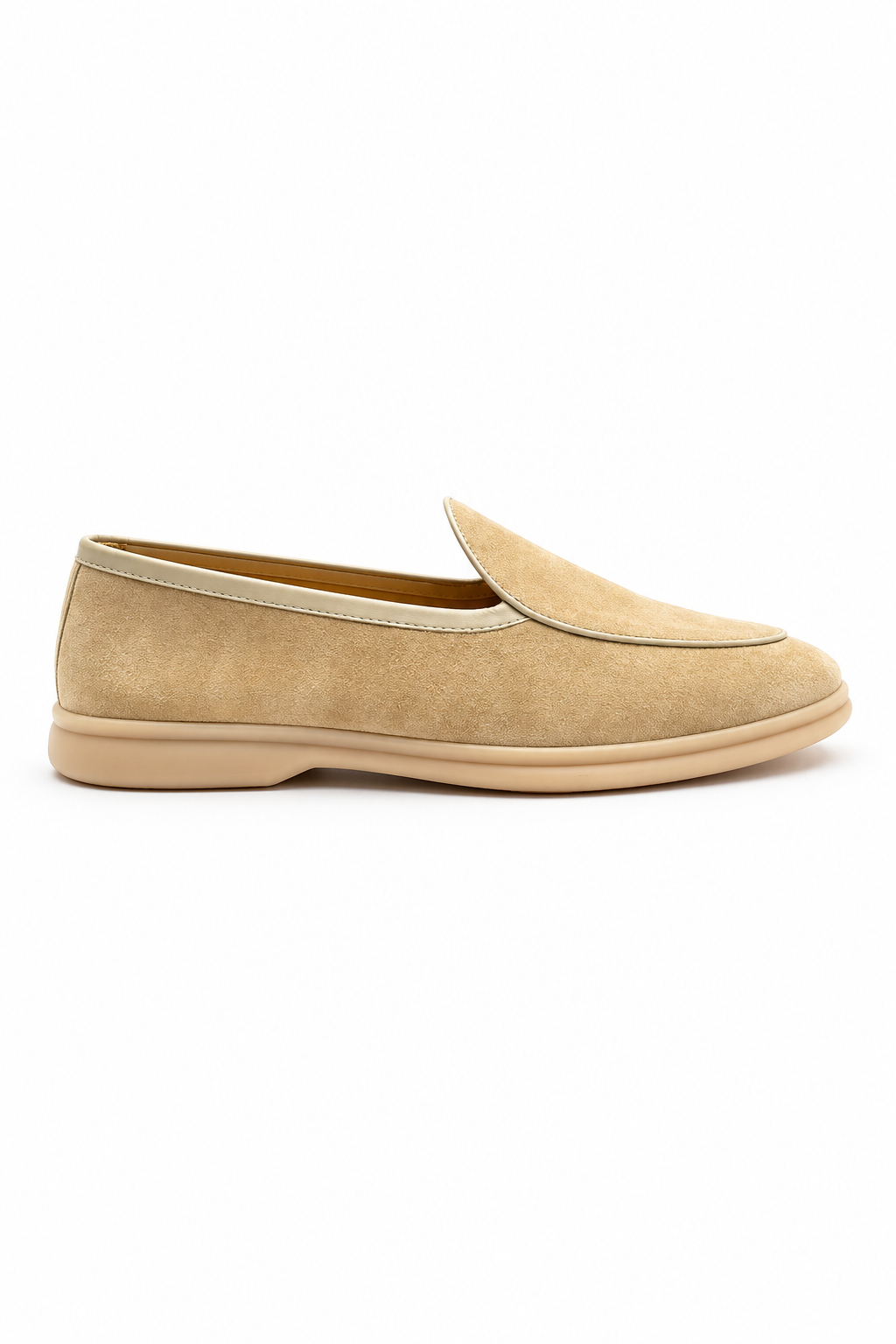 Herren Loafer Khaki – Velours-Optik