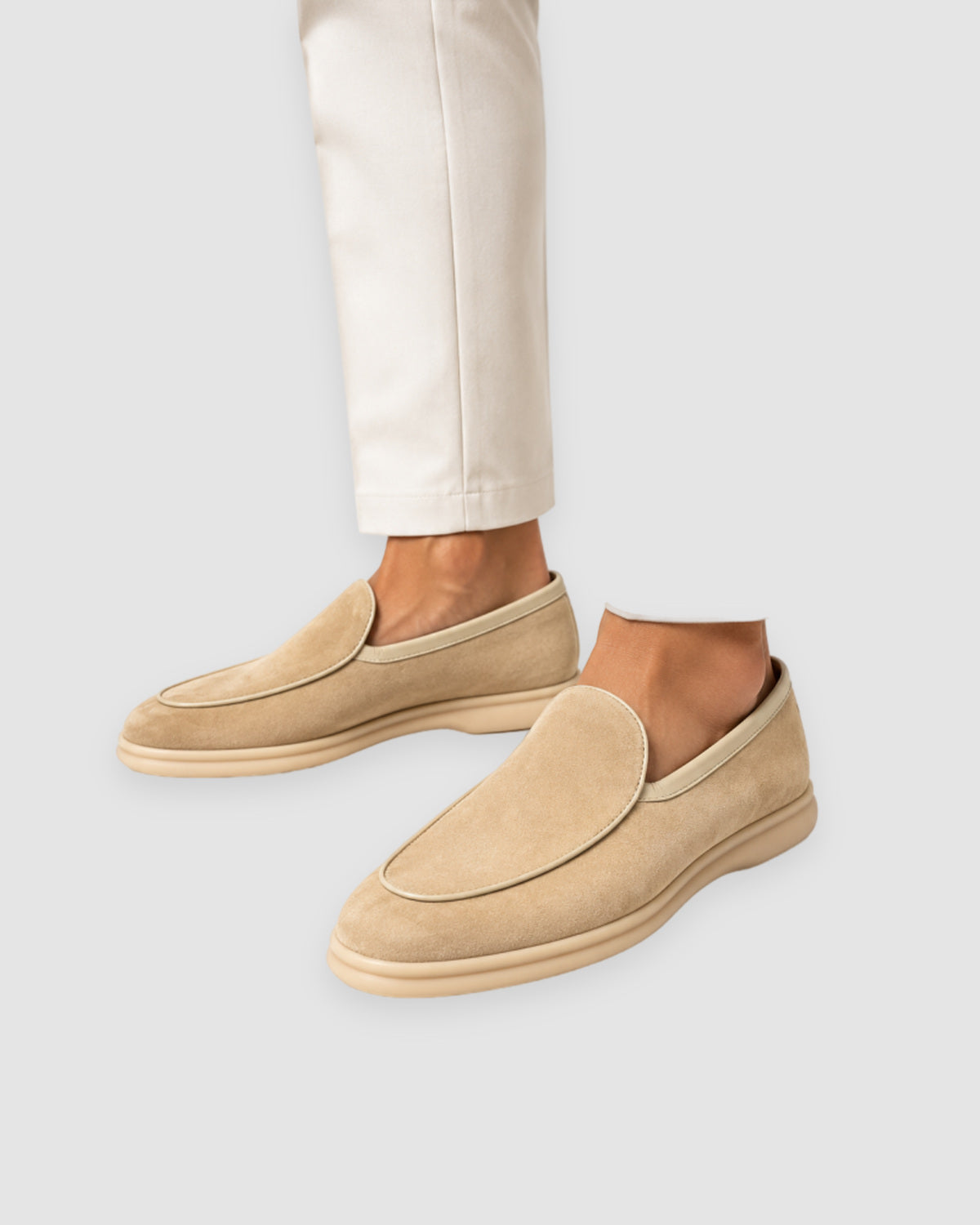 Herren Loafer in Velours-Optik, Slip-On – Khaki, Bild 5
