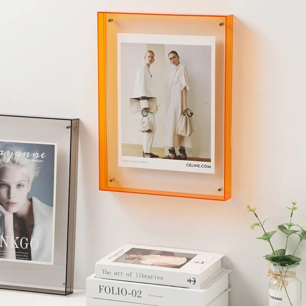 Transparent Acrylic Floating Photo Frame