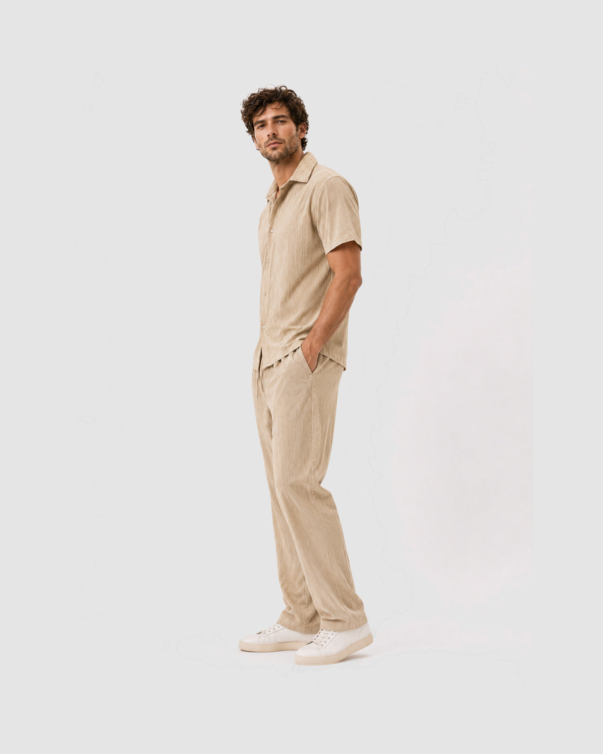 Herren Business-Casual Set mit Hemd und Slim-Fit-Hose, Bild 15