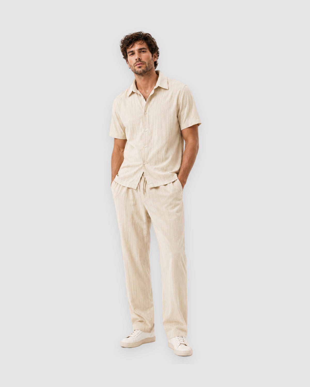 Herren Business-Casual Set mit Hemd und Slim-Fit-Hose, Bild 10
