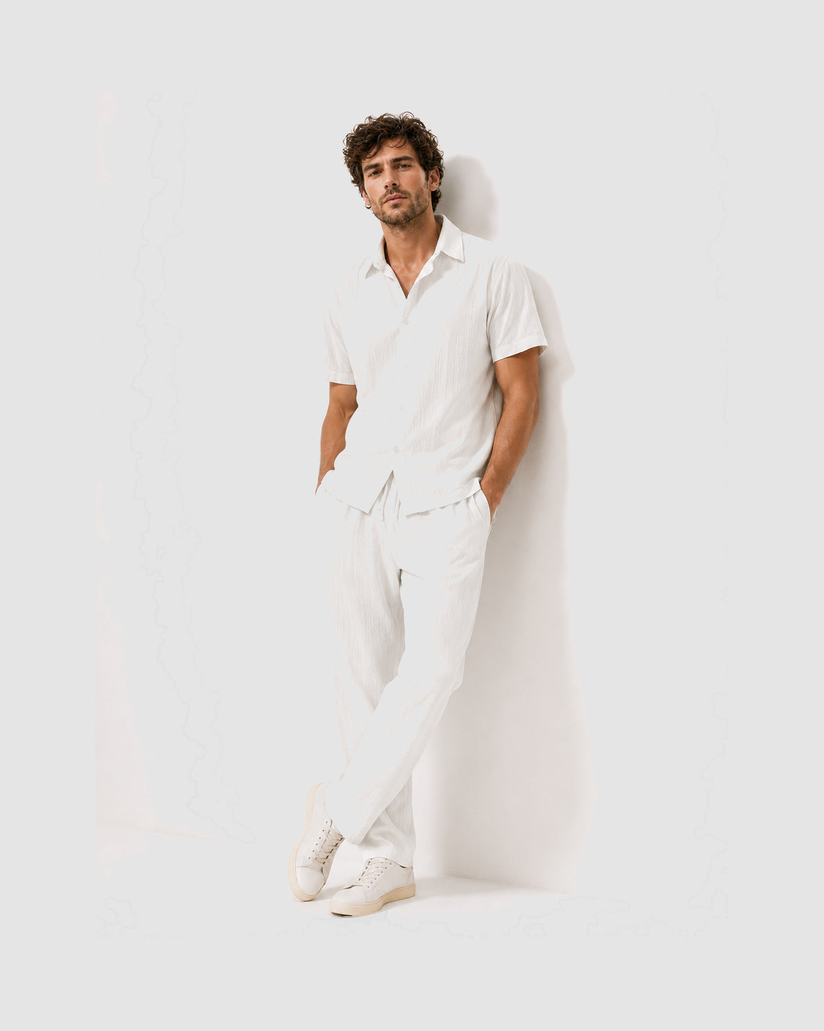 Herren Business-Casual Set mit Hemd und Slim-Fit-Hose, Bild 8