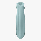 Damen Maxikleid Elegant Ärmellos