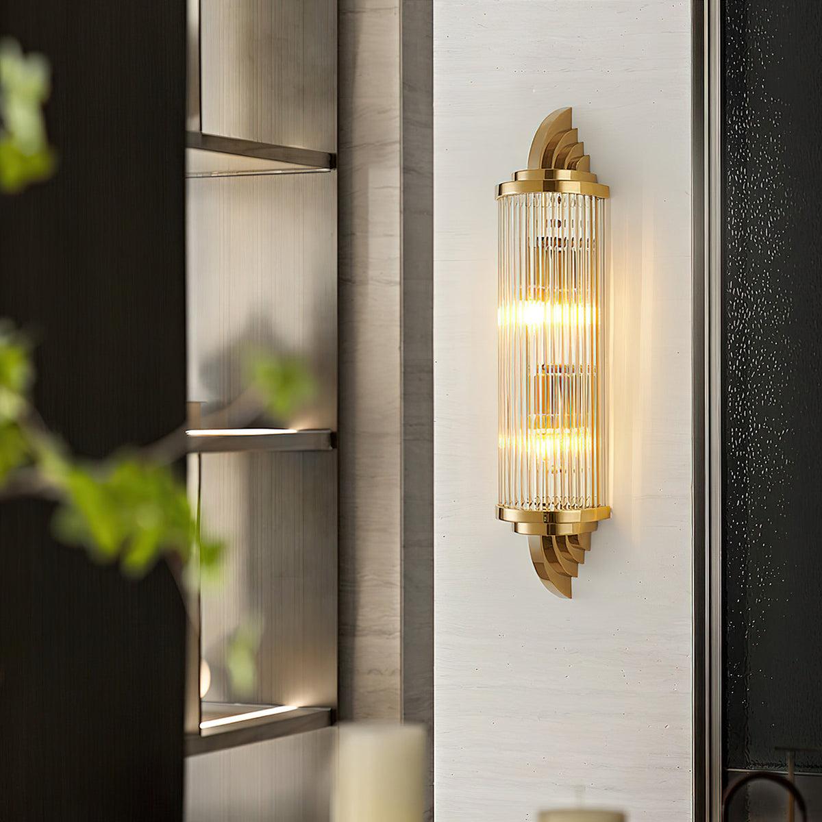 Gatsby Wandlampe - Art-Deco-Eleganz in Gold