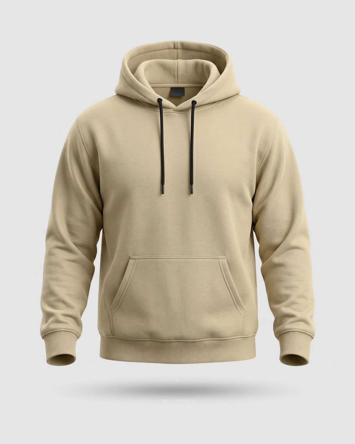 Herren Hoodie casual – Schwarz in Beige