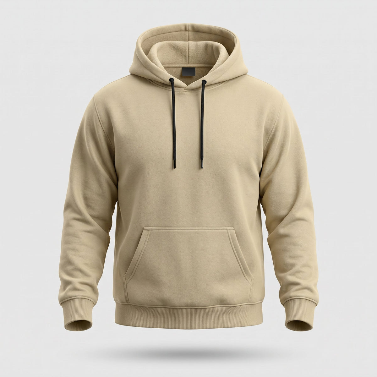 Men's Black Casual Hoodie - Everyday Pullover Hoodie