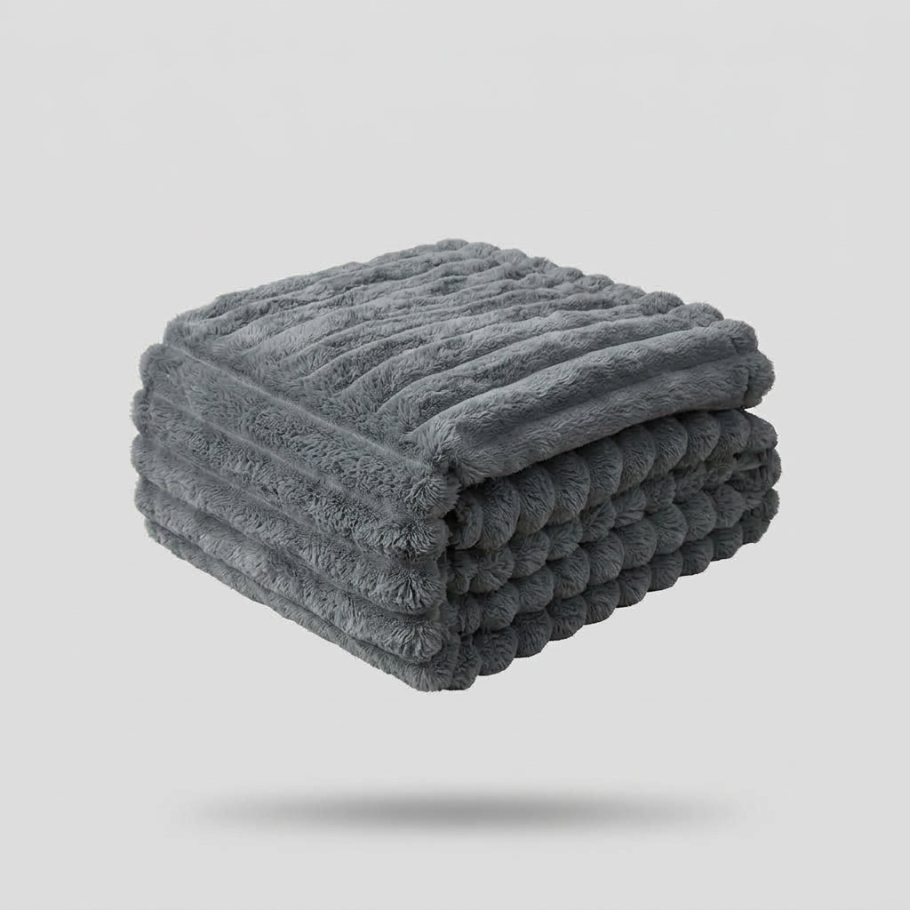 Dicke Plüsch-Kuscheldecke Ultra Weich Warm für Sofa und Bett
