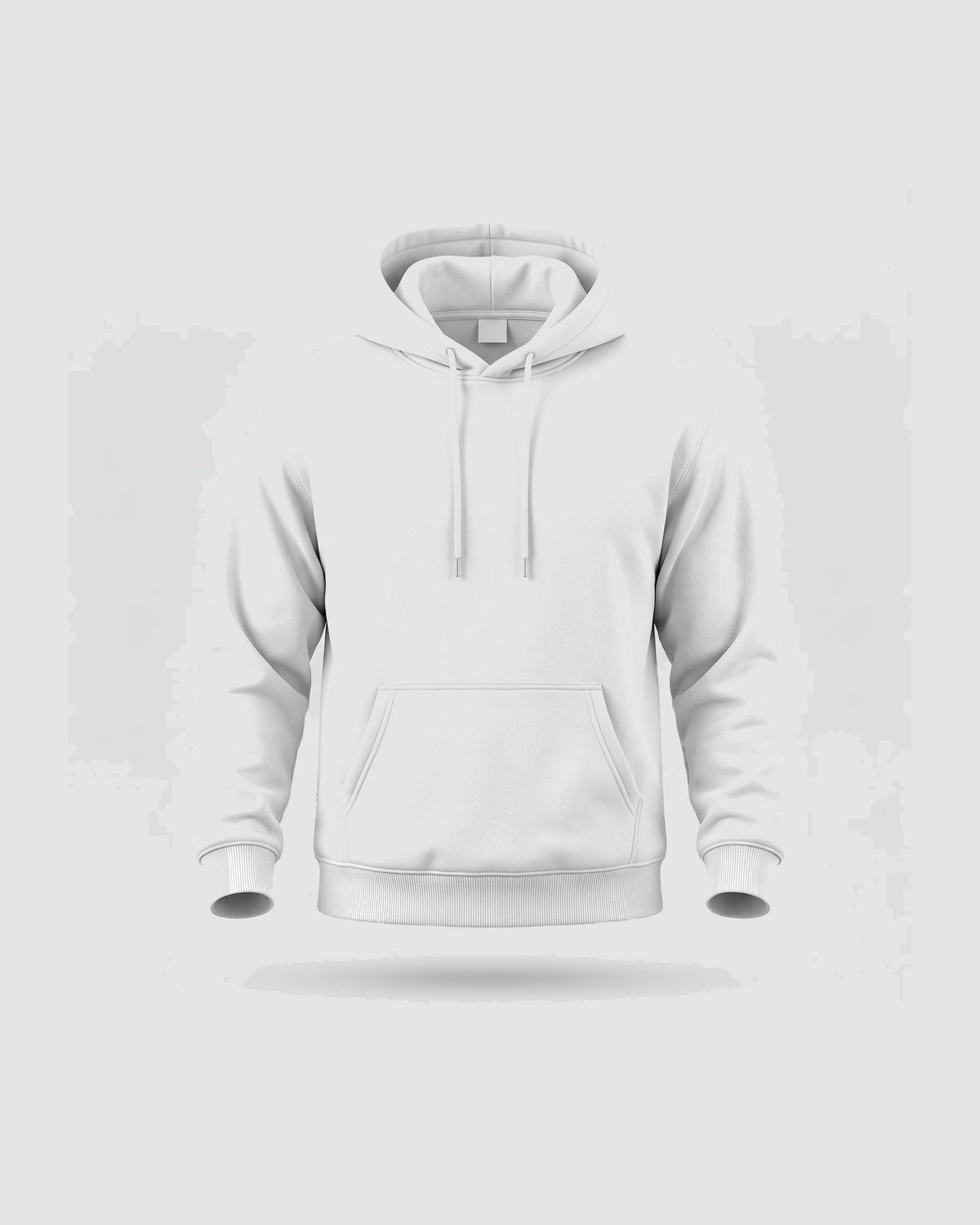 Herren Hoodie casual – Schwarz in Weiß