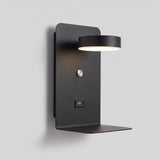 DualDelight LED-wandlamp met plank en USB-aansluiting