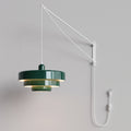 Retro Bauhaus-pendellamp met stekker, meerkleurig