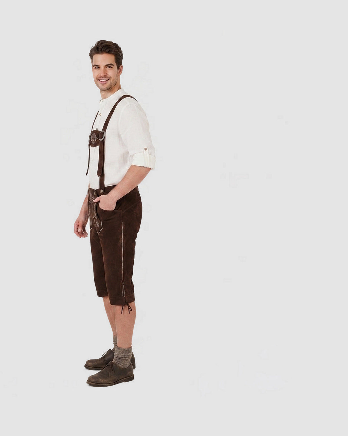 Herren Kniebundhose aus Wildleder mit Stickerei, Bild 5