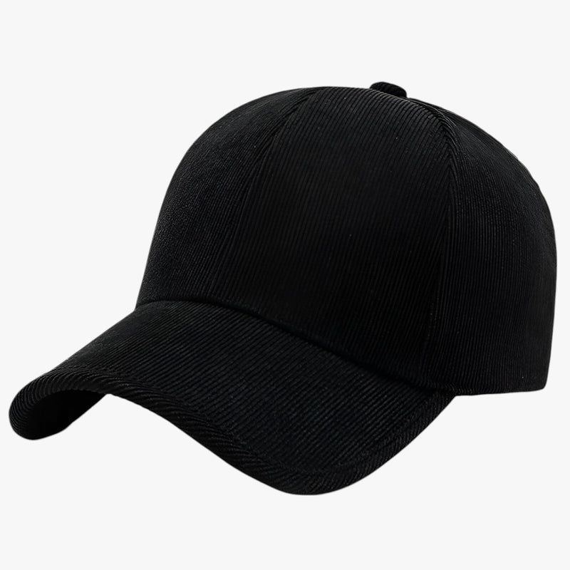 Kord-Snapback-Cap in Olivgrün für Herren, verstellbar
