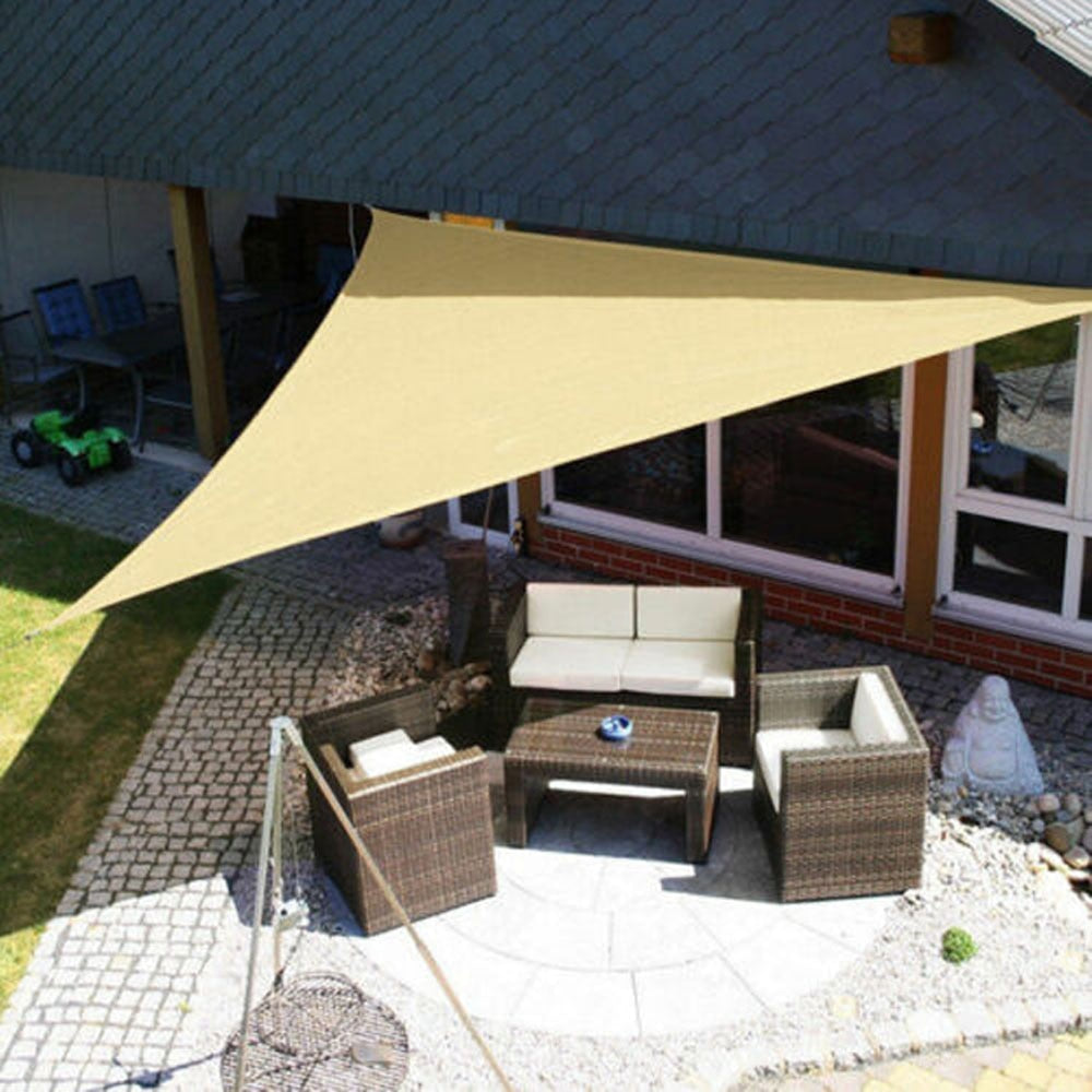 Outdoor Shade Sail Canopy Sun Shelter for Patio and Garden