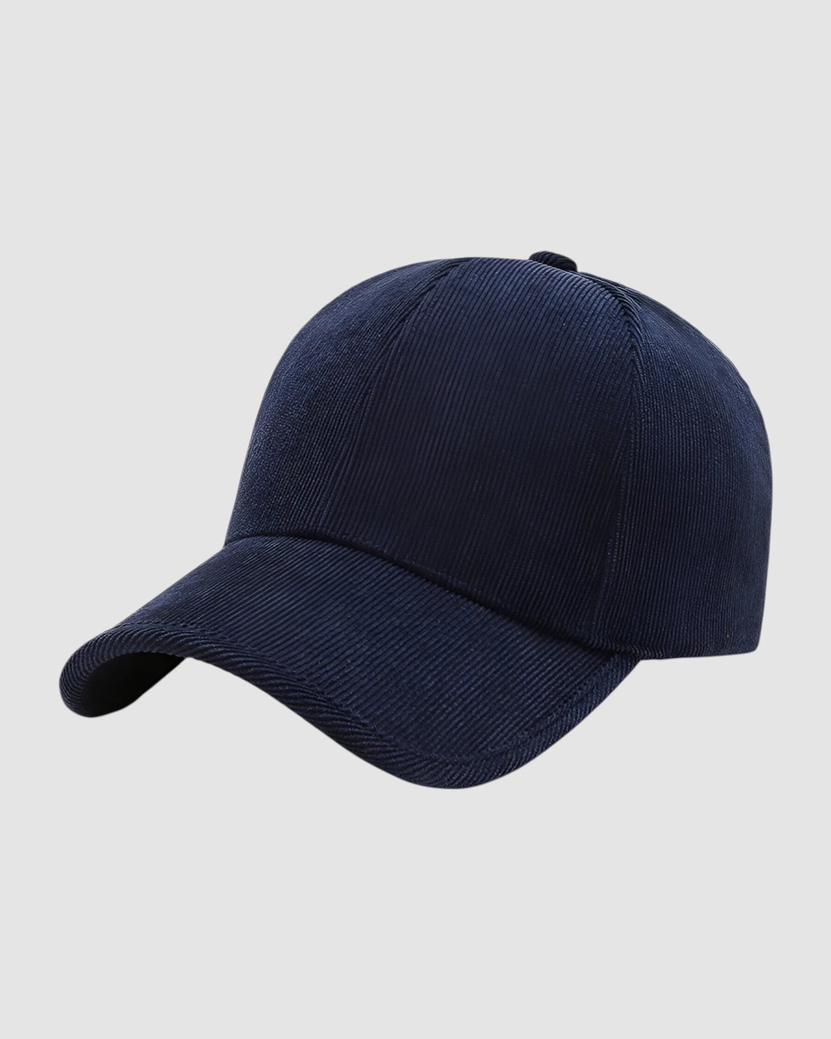 Herren Snapback Cap aus Cord, verstellbar – Olivgrün in Marineblau