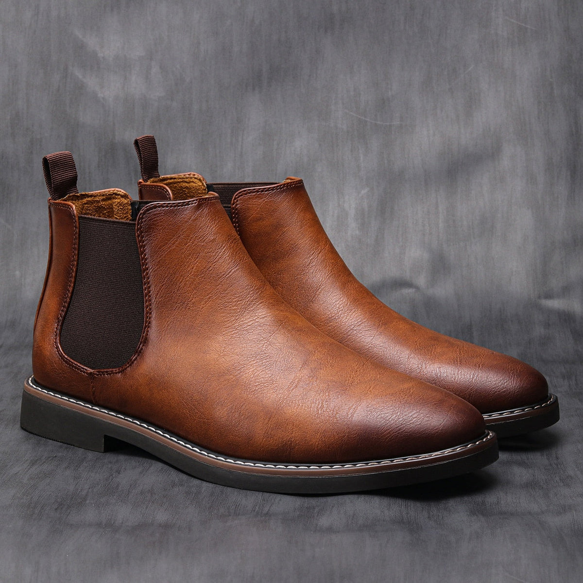 Herren Chelsea-Boots mit elastischen Seiteneinsätzen