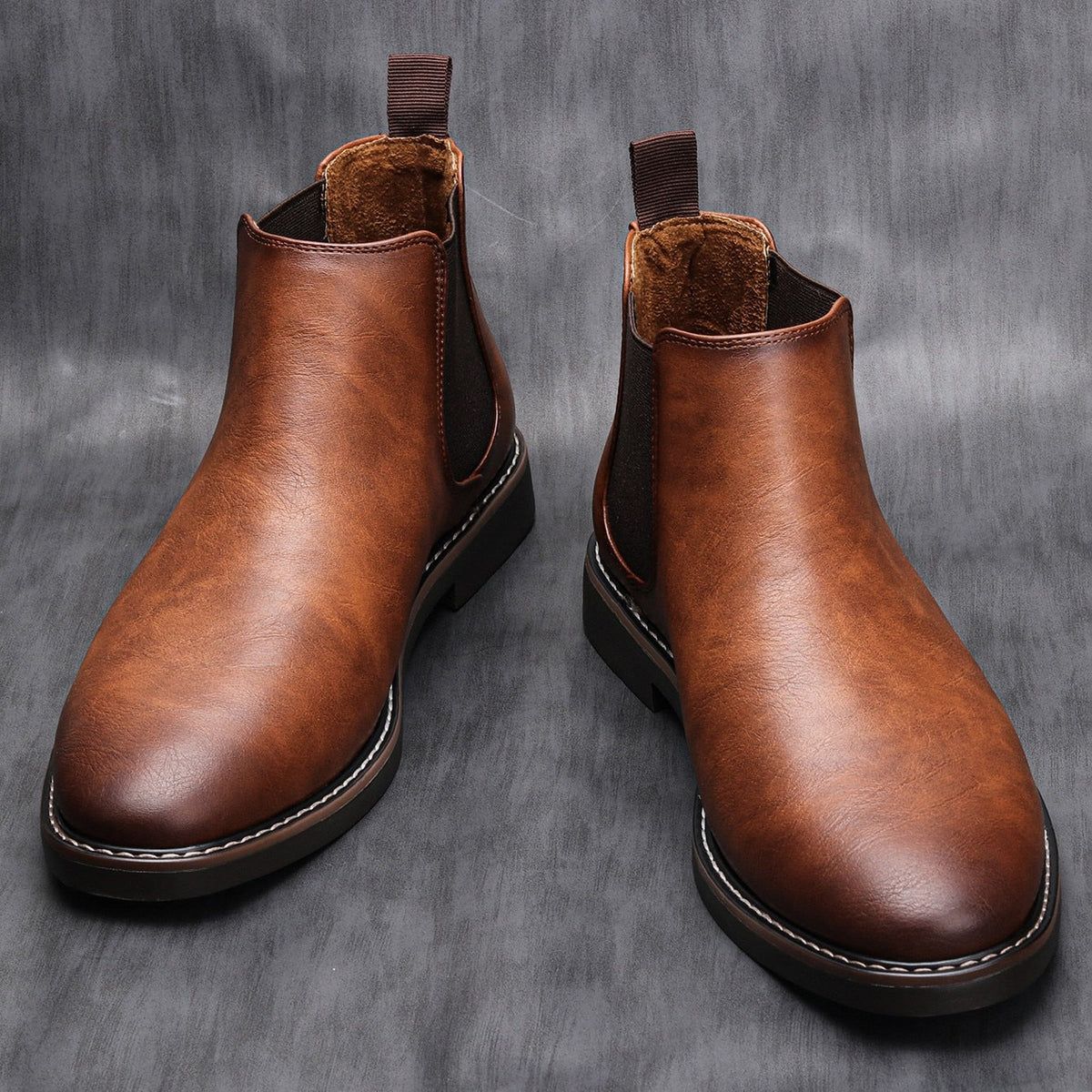 Herren Chelsea-Boots mit elastischen Seiteneinsätzen