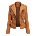 Herren Jacke PU-Leder Washed-Optik