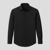 Herren Hemd Elastisch Langarm