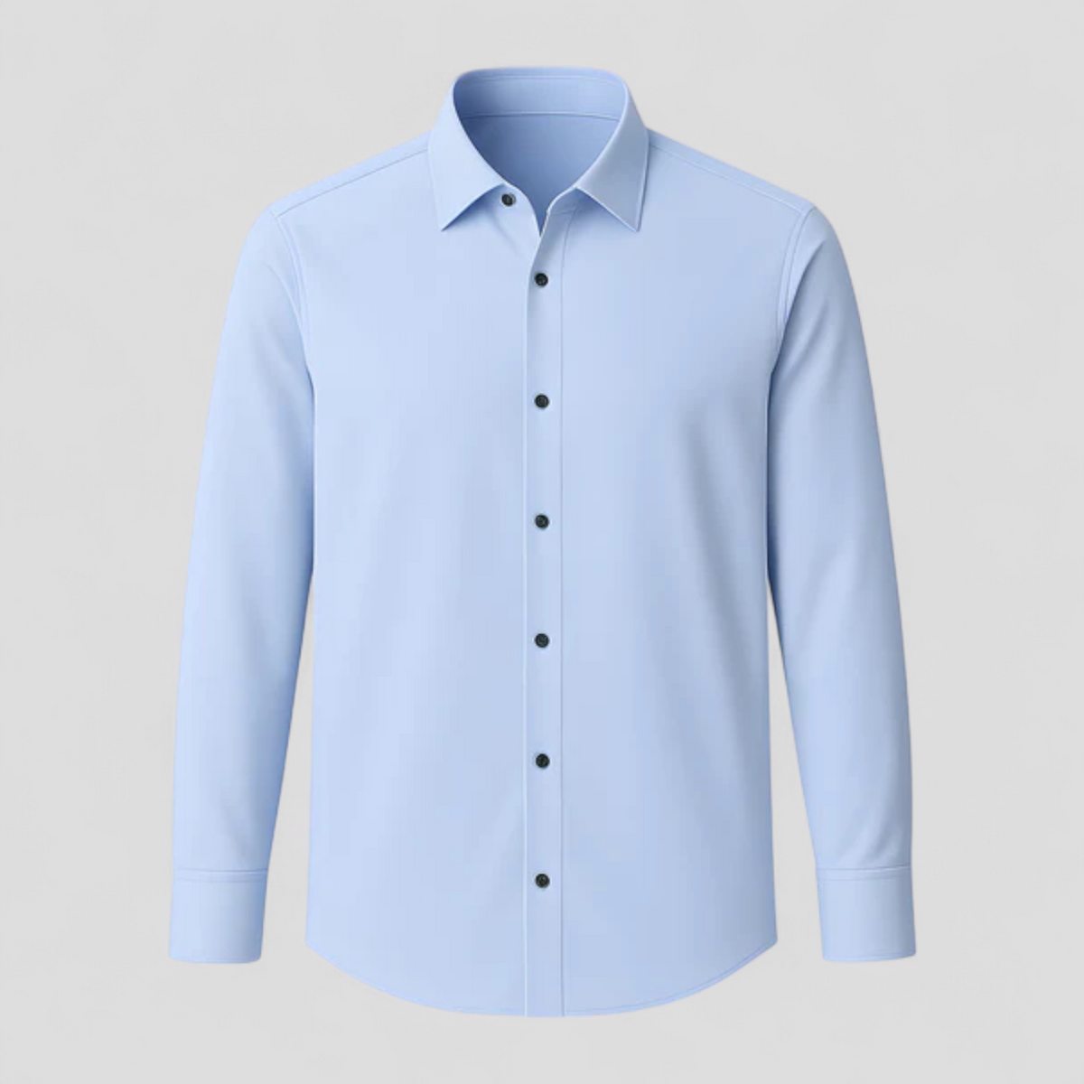 Herren Hemd Elastisch Langarm