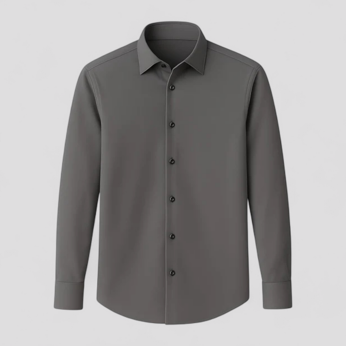 Herren Hemd Elastisch Langarm