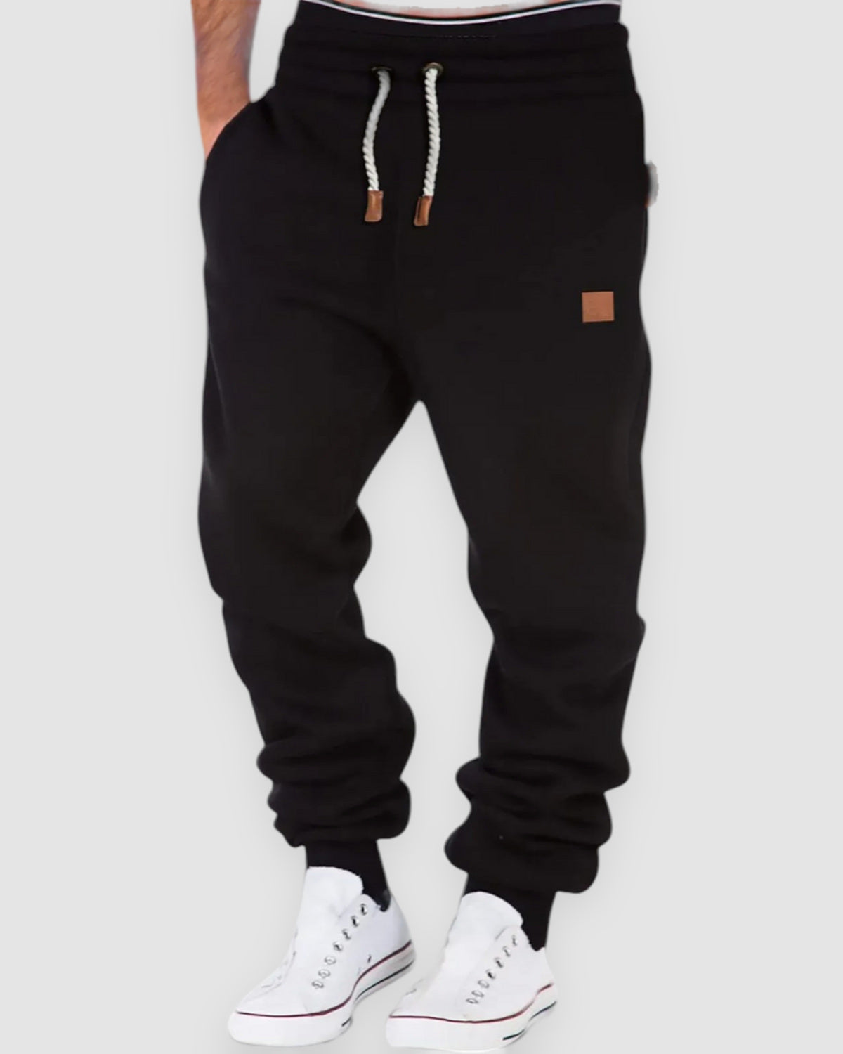 Herren Jogginghose casual – Marineblau in Schwarz