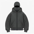 Herren Sturmhaube Fleece mit Reißverschluss