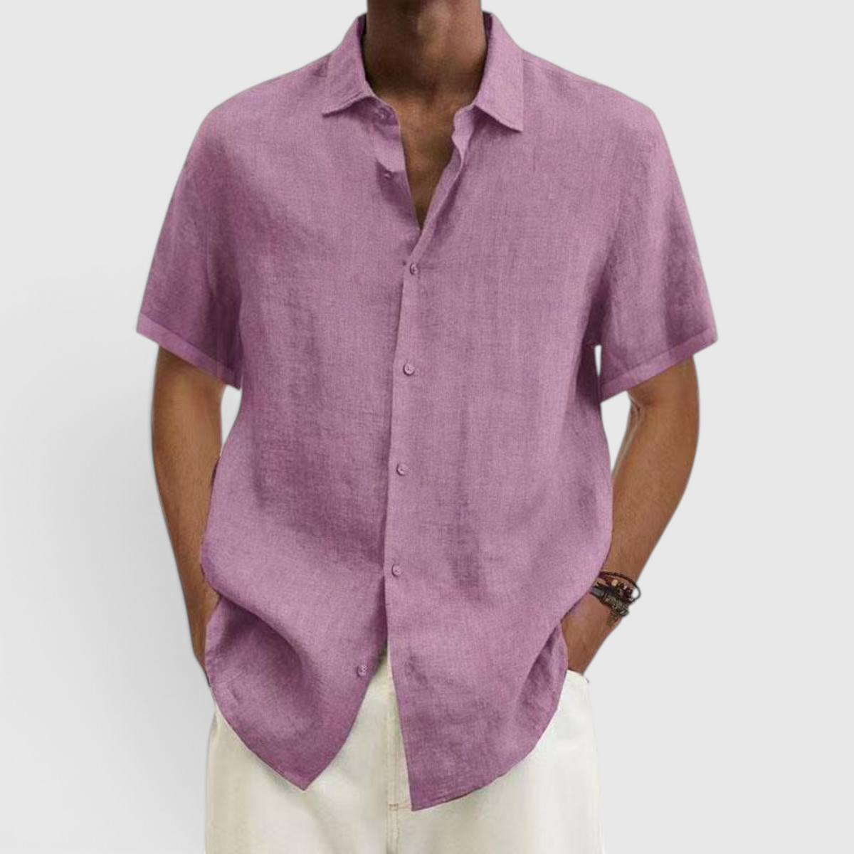 Men's Casual Short-Sleeve Shirt - Everyday Button-Up