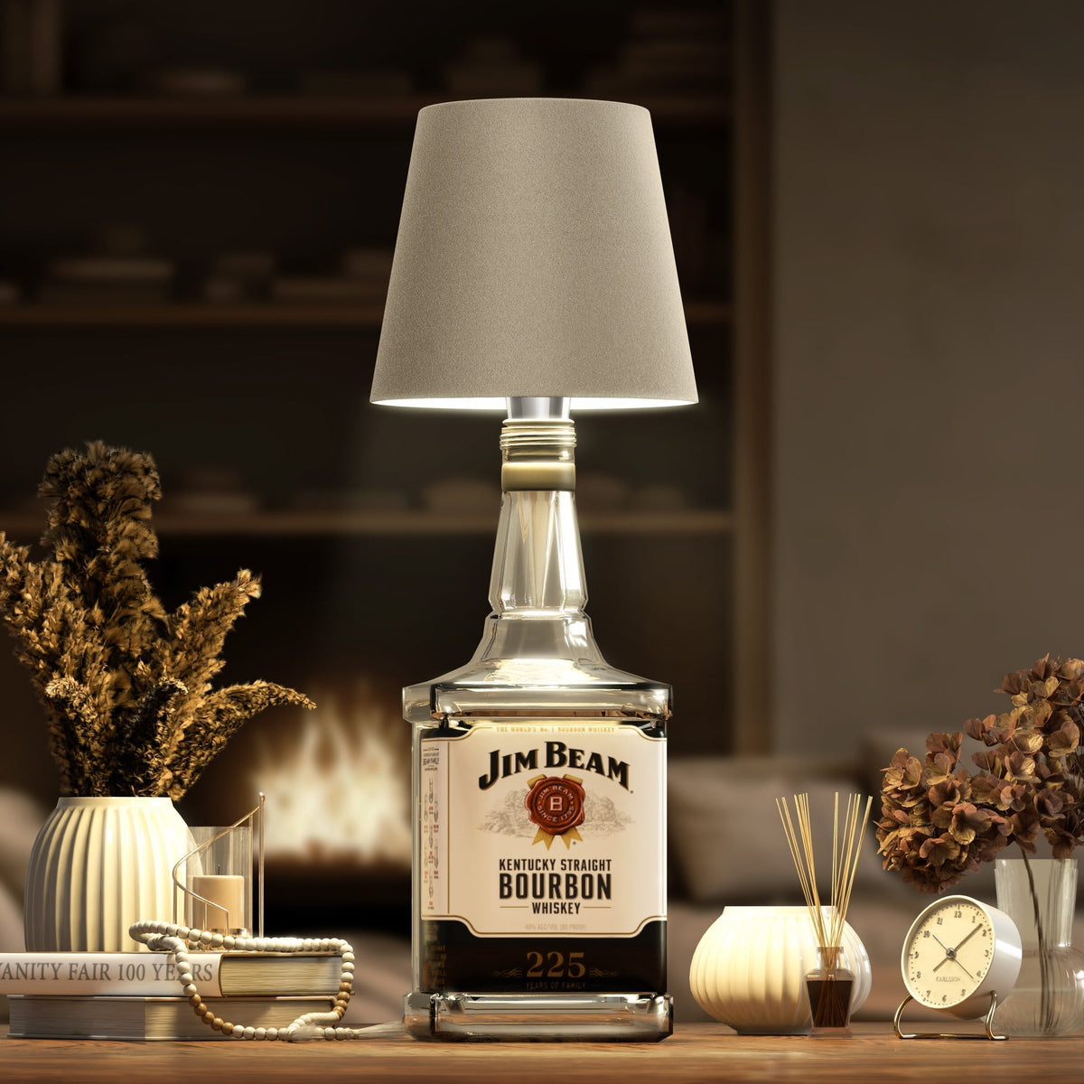 Kabellose Tischlampe Flaschenform