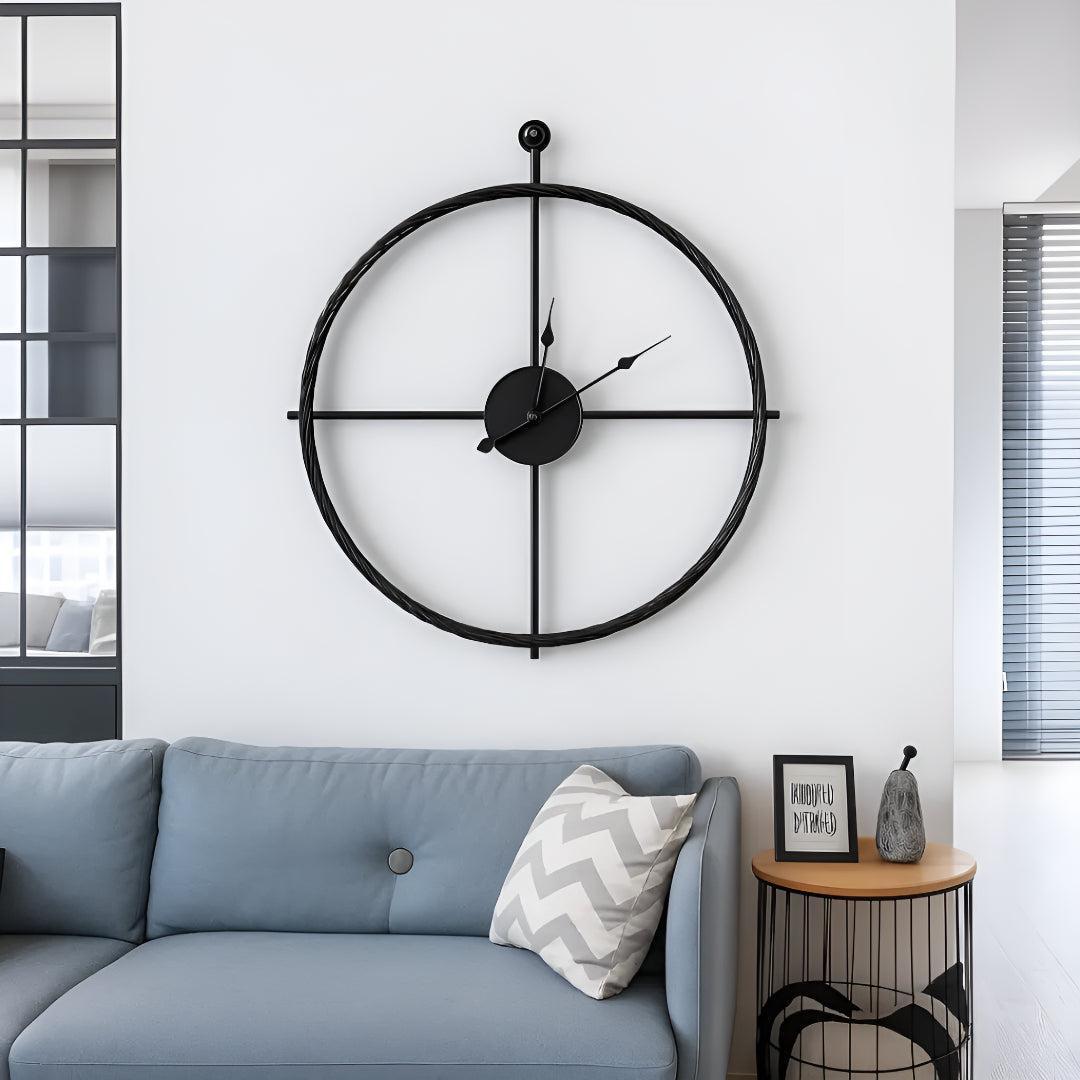 Große Lautlose Wanduhr – Modernes Minimalistisches Design