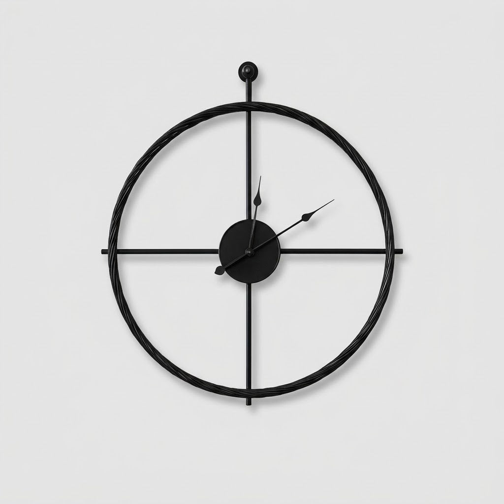 Große Lautlose Wanduhr – Modernes Minimalistisches Design