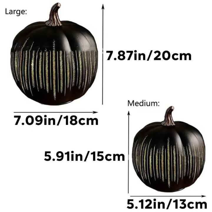 Funkelnde Kürbislampe mit Timer - LED Halloween Deko