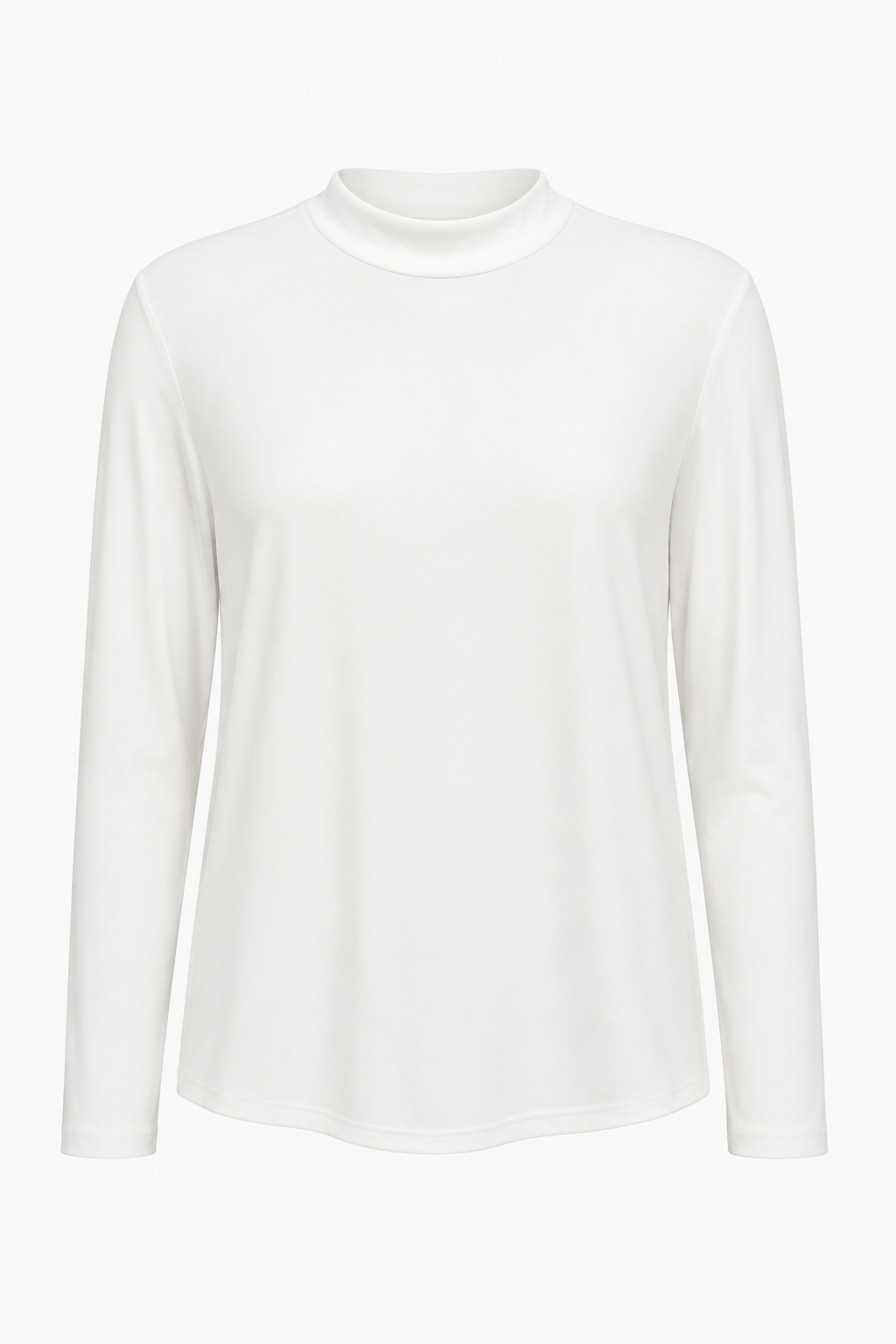 Longsleeve Herren Baumwolle Rundhals Ivory White