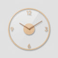 Lautlose Design-Wanduhr – Acryl & Holz