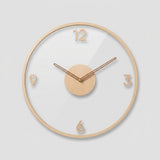 Lautlose Design-Wanduhr – Acryl & Holz
