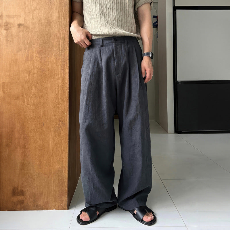 Herren Leinenhose mit weitem Bein - Luftig & bequem für den Sommer