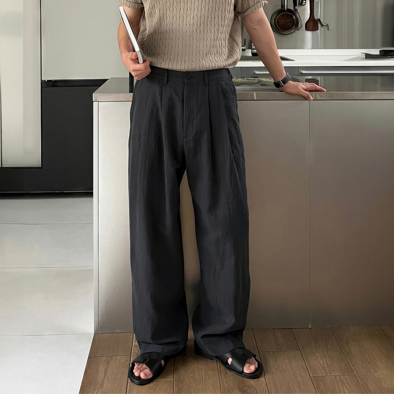 Herren Leinenhose mit weitem Bein - Luftig & bequem für den Sommer