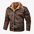 Herren Lederjacke Gefüttert