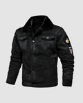 Herenjack met pluchen kraag, gevoerd