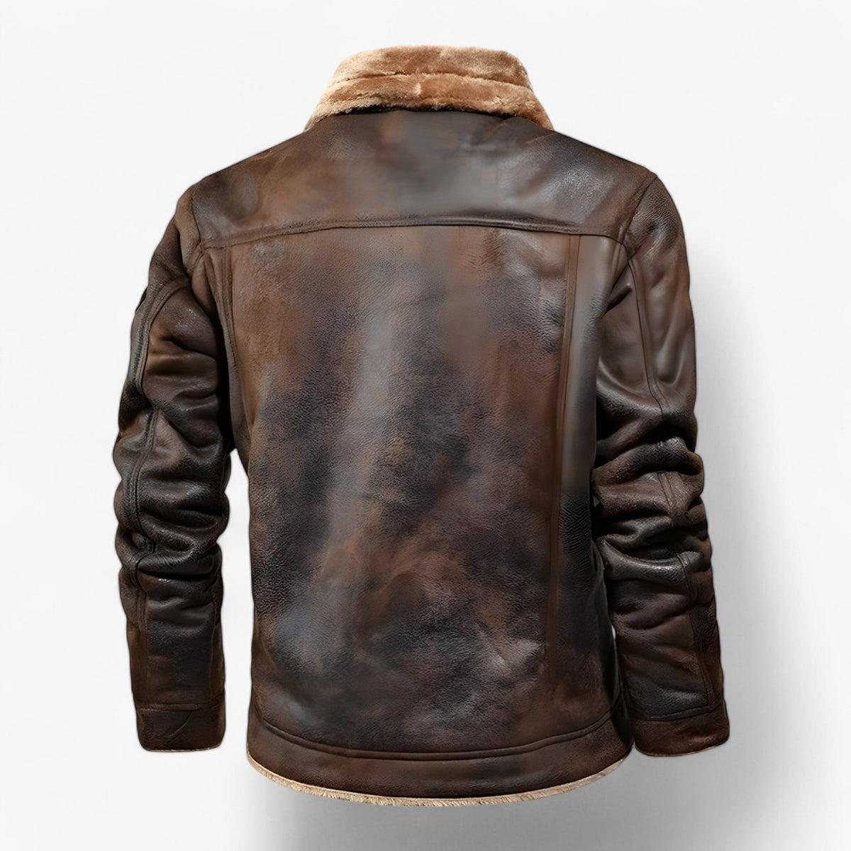 Herren Lederjacke Gefüttert