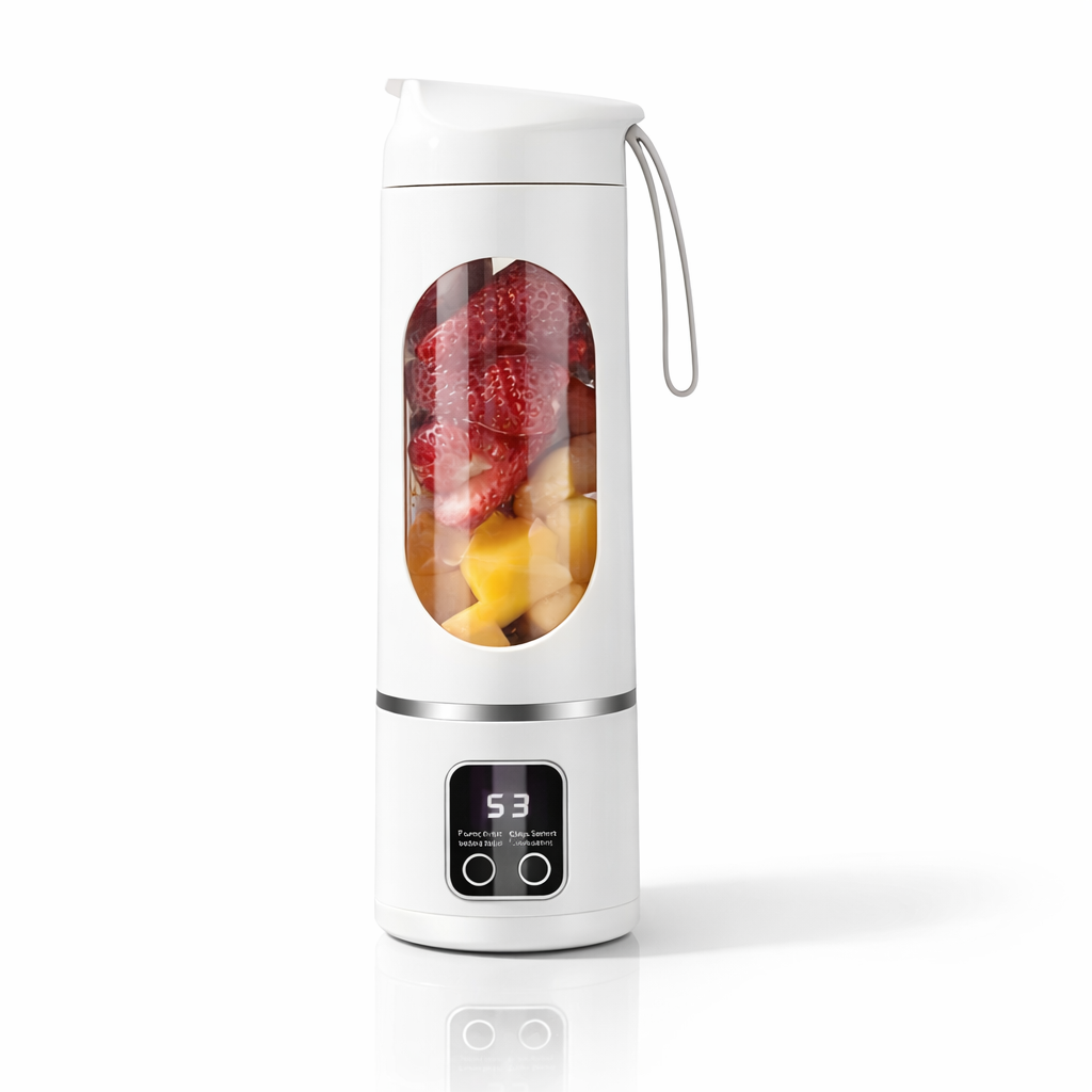 Mixer tragbar, USB-aufladbar – Weiß – Ansicht 4