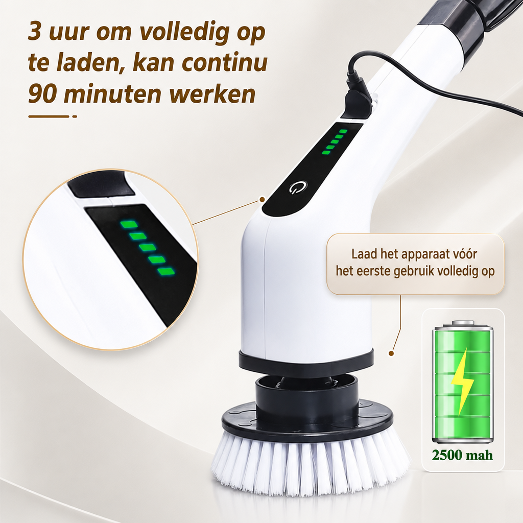 ScrubPro Reinigungsbürste elektrisch, kabellos mit Drehkopf – Ansicht 4