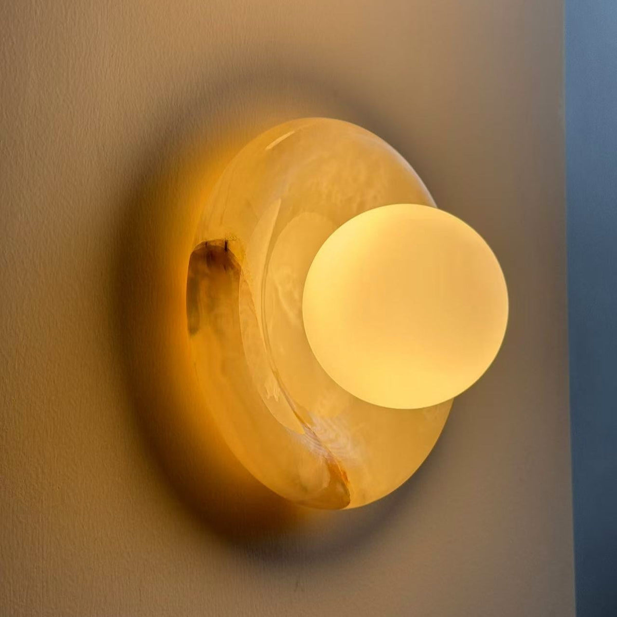 Marble Wall Sconce Modern Indoor LED Wall Light Elegant Fixture
