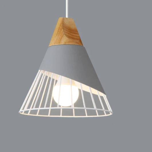 Odelle - Nordische Holz und Metall Pendelleuchte