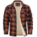 Herren Hemdjacke Kariert mit Fleecefutter